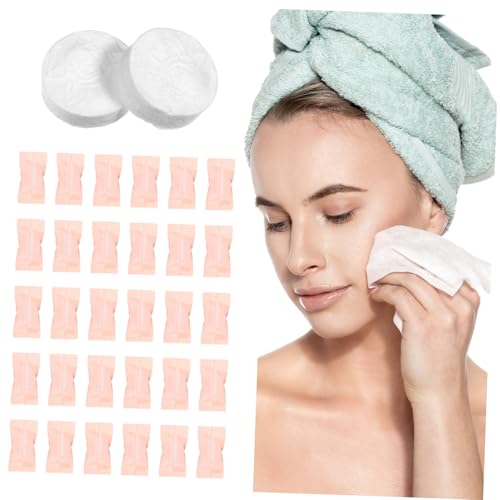HAMPPLIES 100 Stück Einweg komprimierte Handtücher Tragbare Gesichtstücher aus Baumwolle Weich und Saugfähig Individuell Verpackt Schnell Expandierend für Reise Camping und Notfälle von HAMPPLIES