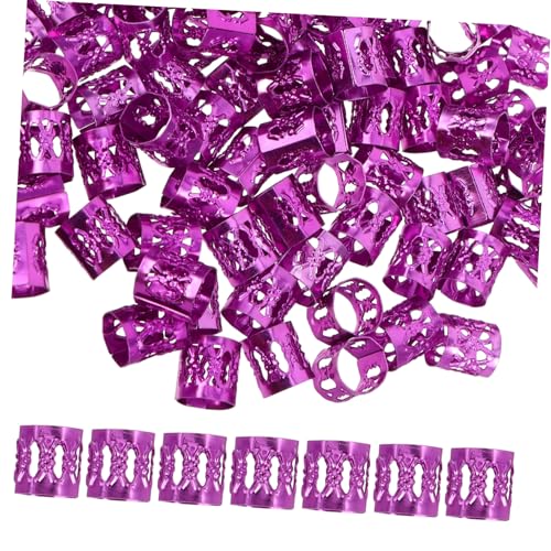 HAMPPLIES 100 Stück Haarspangen Für Dreads Haarringe Für Frauen Dreadlocks Schnalle Dreadlocks Metall Haarmanschetten Charms Zopf Haarverschlüsse Hohle Haarspangen von HAMPPLIES