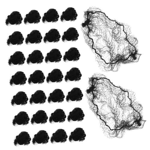 HAMPPLIES 100stücke Netz-haarnetz Für Frauen Elastisch Und Unsichtbar Passend Für Dutts Für Flugbegleiter Tänzer Und Gastronomie Sorgt Für Natürliches Finish Und Sicheren Halt von HAMPPLIES