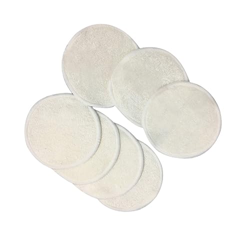 HAMPPLIES 10stücke Bambusfasern Make-up Entferner Pads Wiederverwendbar Für Gesicht Und Augen Make-up-entfernung Sanfte Reinigung Geeignet Für Reisen Fitnessstudio Und Tägliche Anwendung von HAMPPLIES