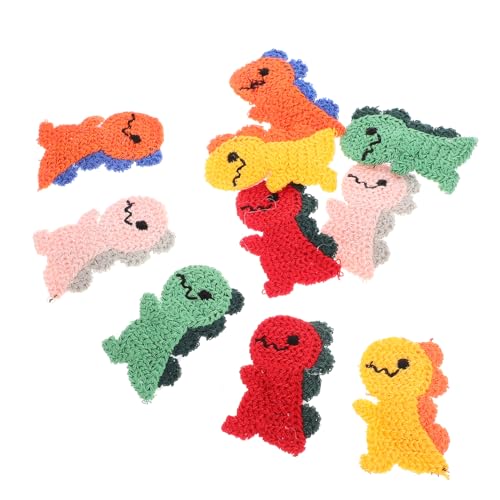 HAMPPLIES 10stücke Teiliges Dinosaurier-haarklammern Rutschfeste Haarclips Für Mädchen Lustige Haaraccessoires Aus Wolle Und Metall Für Anlässe Niedliche Haarklammern Für Dickes Haar Für Par von HAMPPLIES