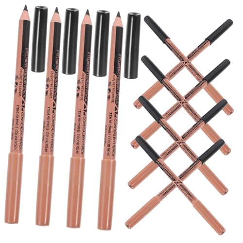 HAMPPLIES 12 Stück Teiliges Augenbrauen und Eyeliner Stift Doppelseitig mit Concealer Langanhaltend Wischfest Tragbar Leicht für Präzises Make Up und Natürliche Brauen für Damen von HAMPPLIES