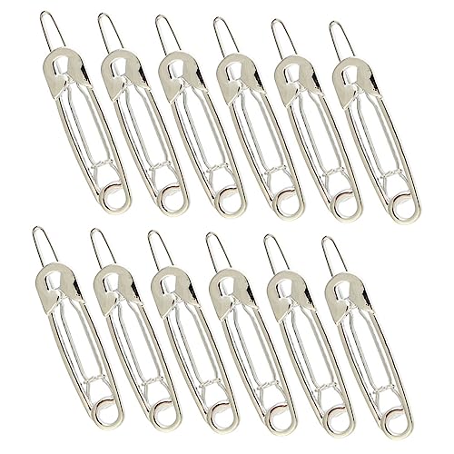 HAMPPLIES 12 Stück Teiliges Haarklammer Metall Sicherheitsnadel Haarklammern für Frauen und Mädchen Langlebig Leicht Silberfarben Passend für Haartypen Sicherer Vielseitiges Haar Accessoire von HAMPPLIES