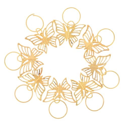 HAMPPLIES 12 Stück Teiliges Haarschmuck mit Goldenen Schmetterlings Haarringen Verstellbare Dreadlock und Accessoires mit Federclip Eleganter Schmuck für Frauen und Teenager Vielseitig für HAMPPLIES 12 Stück Teiliges Haarschmuck mit Goldenen Schmetterlings Haarringen Verstellbare Dreadlock und Accessoires mit Federclip Eleganter Schmuck für Frauen und Teenager Vielseitig für von HAMPPLIES