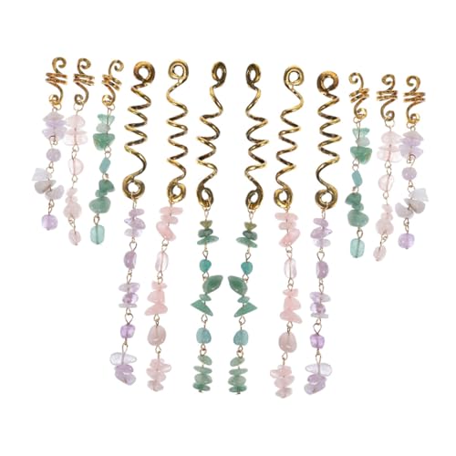 HAMPPLIES 12 Stück Teiliges Haarzopf Schmuck mit Jade Anhänger Langlebige Haarringe für Flechtfrisuren Vielseitig Einsetzbar für Alltag Party Hochzeit und Tanz Sicherer und Wiederverwendbar HAMPPLIES 12 Stück Teiliges Haarzopf Schmuck mit Jade Anhänger Langlebige Haarringe für Flechtfrisuren Vielseitig Einsetzbar für Alltag Party Hochzeit und Tanz Sicherer und Wiederverwendbar von HAMPPLIES