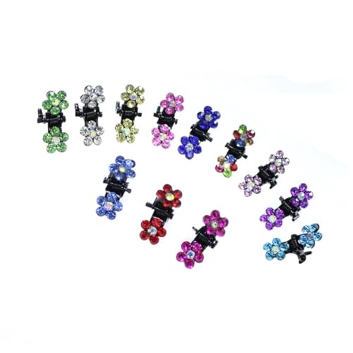 HAMPPLIES 120 Stück Teiliges Haarklammer für Mädchen Bunte Mini Blumen Haarspangen Langlebige Clips mit Blumenmotiv Einfach Anzubringendes Haarschmuck Zubehör für zu Weihnachten und von HAMPPLIES