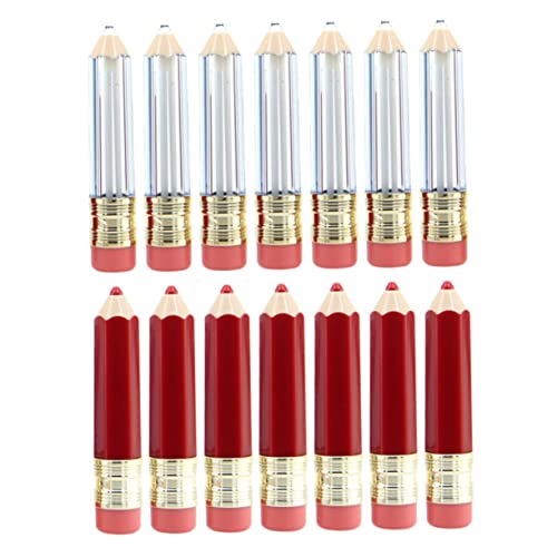 HAMPPLIES 14 Stück Teiliges Lippenpflegestift Behälter in Stiftform Nachfüllbare Transparente und Rote Lip Gloss Tuben für DIY Lippenbalsam für Reise und Kosmetikproben HAMPPLIES 14 Stück Teiliges Lippenpflegestift Behälter in Stiftform Nachfüllbare Transparente und Rote Lip Gloss Tuben für DIY Lippenbalsam für Reise und Kosmetikproben von HAMPPLIES