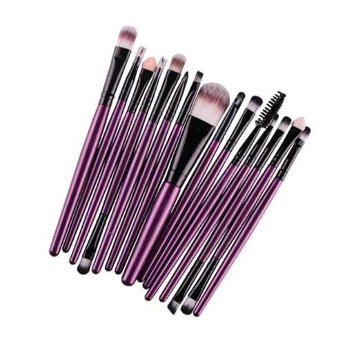 HAMPPLIES 15Stücke Teiliges Make Up Pinselset für Damen Kosmetikpinsel mit Nylonborsten und Kunststoffgriffen und Schwarz für Professionelles und Tägliches Make Up HAMPPLIES 15Stücke Teiliges Make Up Pinselset für Damen Kosmetikpinsel mit Nylonborsten und Kunststoffgriffen und Schwarz für Professionelles und Tägliches Make Up von HAMPPLIES