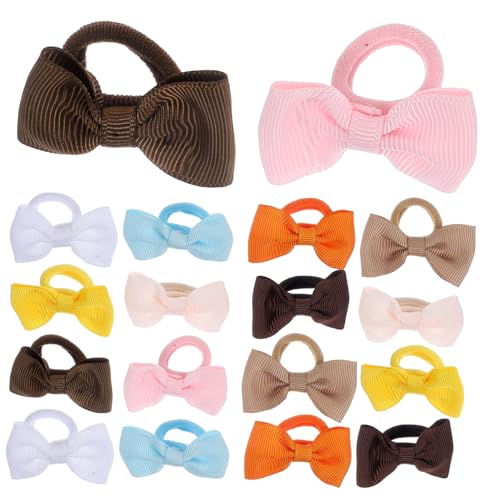 HAMPPLIES 18stücke Teiliges Elastische Haargummis Mit Süßen Schleifen Für Mädchen Vielseitige Haaraccessoires Für Partys Fotoshootings Und Alltag Bunten Farben von HAMPPLIES