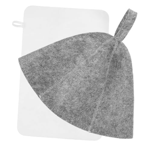 HAMPPLIES 1satz Filz Sauna Hut Atmungsaktiver Und Wasserabsorbierender Sauna Hut Mit Dickem Filz Teiliges Für Damen Und Herren von HAMPPLIES