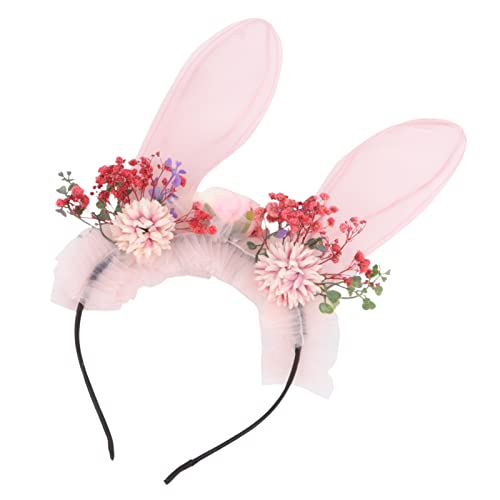 HAMPPLIES Kaninchen Ohr Stirnband Für Ostern Party Blumen Kopfschmuck Leicht Dekorativ Zufällige Designs von HAMPPLIES