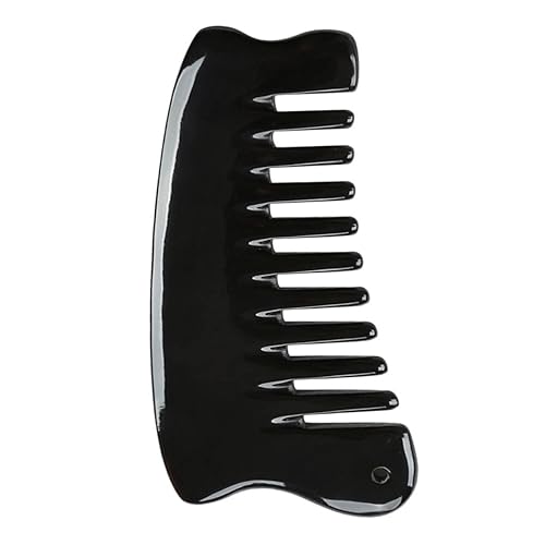 HAMPPLIES Natürlicher Hornkamm Für Kopf Rückenmassage Tragbares Massagewerkzeug Für Frauen Und Männer Verbessert Haargesundheit Und Fördert Entspannung Langlebiges Material Zähne Für von HAMPPLIES