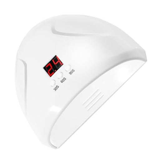 HAMPPLIES 1Stück UV LED Nageltrockner mit Smart Sensor LED Lampen Timer Einstellungen für Gelnägel Automatische Abschaltung für Zuhause und Salon Weiß von HAMPPLIES