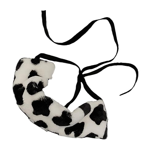 HAMPPLIES 1stück Plüsch Haarband Mit Kuhmuster Und Modisches Haarschmuck-accessoire Für Damen Für Herbst Und Winter Vielseitig Einsetzbar Als Haarband Oder Halskragen von HAMPPLIES