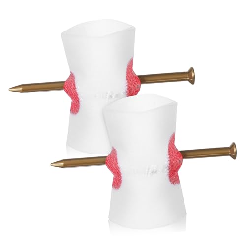 HAMPPLIES 2 Halloween Streich Requisiten Nagel durch Finger Attrappe Realistisch Kunststoff Fake Nail Trick für Party und von HAMPPLIES