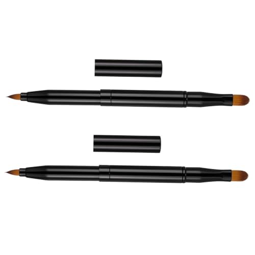 HAMPPLIES 2 STÜCK Teiliges Doppelseitiges Lippen und Augen Make Up Pinsel Einziehbar Vielseitig für Lippenstift Lidschatten Concealer Tragbar Schwarz Langlebig und Präzise für HAMPPLIES 2 STÜCK Teiliges Doppelseitiges Lippen und Augen Make Up Pinsel Einziehbar Vielseitig für Lippenstift Lidschatten Concealer Tragbar Schwarz Langlebig und Präzise für von HAMPPLIES
