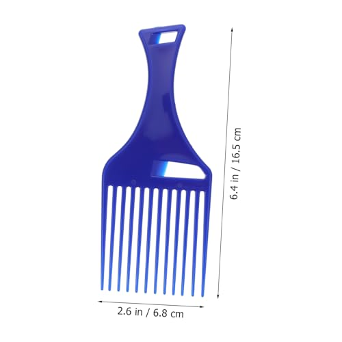 HAMPPLIES 2 Stück Breiter Zahnölkamm Schwarz Blau Langlebiger Herren Haarkamm für Styling Antistatisch Mittlere Komfortabel und Robust für Präzises Haarstyling und Frisurenpflege von HAMPPLIES