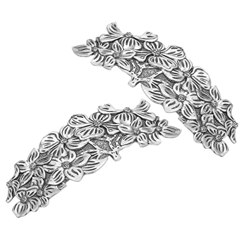 HAMPPLIES 2 Stück Damen Haarklammern aus Hochwertiger Rutschfeste Vintage Blumen Haarspangen mit Federmechanismus Robust und Modisch für Verschiedene Frisuren Haarschmuck Accessoire von HAMPPLIES