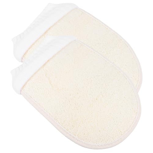 HAMPPLIES 2 Stück Exfolierende Peelinghandschuhe für Körperpflege Loofah Spa Handschuhe zur Entfernung Abgestorbener Haut Hochwirksame Massagehandschuhe für Männer und Sanfte von HAMPPLIES