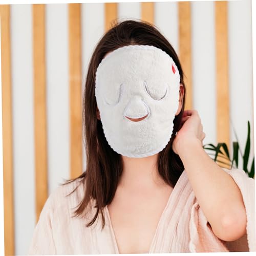 HAMPPLIES 2 Stück Gesichtstücher aus Fleece Wiederverwendbar Doppellagig Elastisch und Hautfreundlich für Gesichtsmaske Dampfanwendung und Hautpflege bei Frauen von HAMPPLIES
