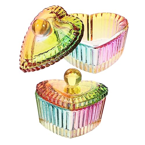 HAMPPLIES 2 Stück Glas Nagelkunst Schalen mit Deckel Multifunktionale Maniküre Näpfe für Nagelpulver und Monomer Kompakte transparente Schälchen für Nagelpflege und Aufbewahrung von HAMPPLIES