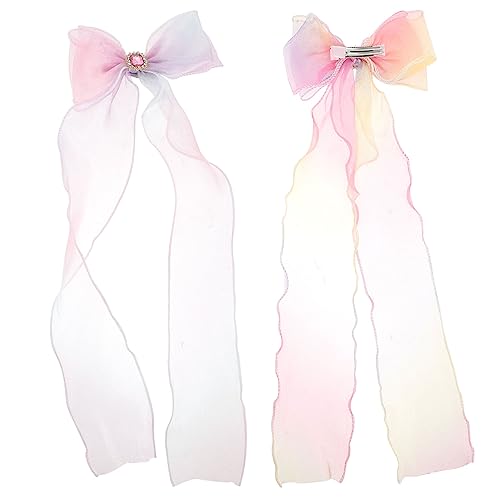 HAMPPLIES 2 Stück Haarschleifen Für Mädchen Bunte Haarspangen Mit Schleifen Design Haarnadeln Für Kinder Haaraccessoires Für Partys Und Alltag Freies Material HAMPPLIES 2 Stück Haarschleifen Für Mädchen Bunte Haarspangen Mit Schleifen Design Haarnadeln Für Kinder Haaraccessoires Für Partys Und Alltag Freies Material von HAMPPLIES