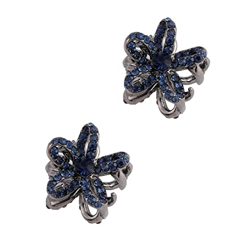 HAMPPLIES 2 Stück Kleine Haarklammern Blütenform Leichte Mini Haarspangen für Damen Schonend Haltende Haarklammer Modisch Eleganter Haarschmuck für Alltag und Frisuren von HAMPPLIES