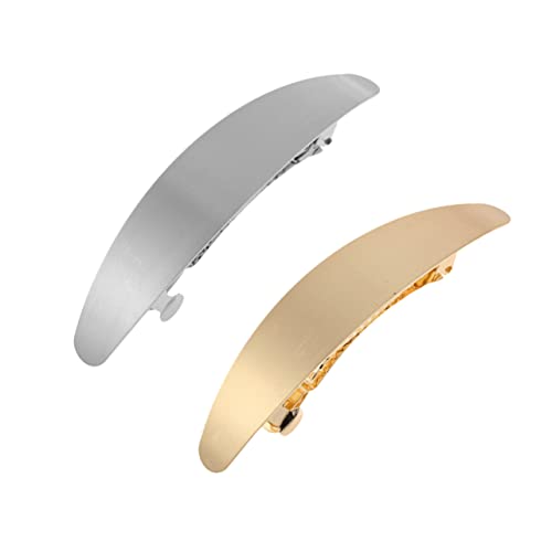 HAMPPLIES 2 Stück Metall Haarklammern Langlebige Haarspangen in Gold und Silber Stylische Haarnadeln für Damen Haarschmuck Clips zur Haarfixierung und Styling von HAMPPLIES