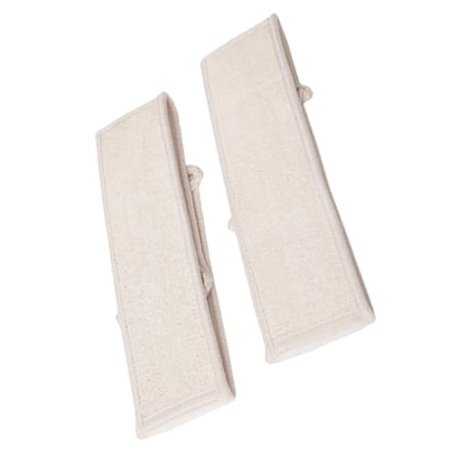 HAMPPLIES 2 Stück Natürliche Luffa Badeschwämme mit Langen Riemen Sanfter Körperschrubber für Dusche und Bad Effektives Peeling und Rückenschonende Geeignet für Damen und Herren von HAMPPLIES