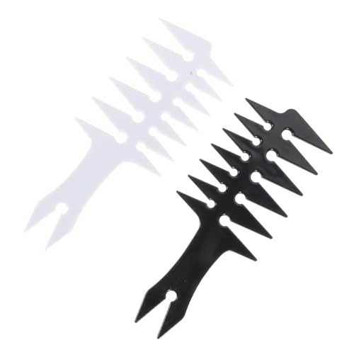 HAMPPLIES 2 Stück Retro Haarkamm Professioneller Friseur Kamm für Männer Ergonomisches Design für Haarschnitt und Haarstyling Zufällige Farbauswahl Zufällige Farbe Zufällige Farbe von HAMPPLIES