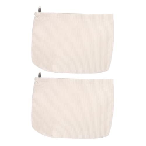 HAMPPLIES 2 Stück Robuste Make Up Tasche mit Reißverschluss Organizer für Kosmetik und Toilettenartikel für Leicht und Tragbar Vielseitig Einsetzbar von HAMPPLIES
