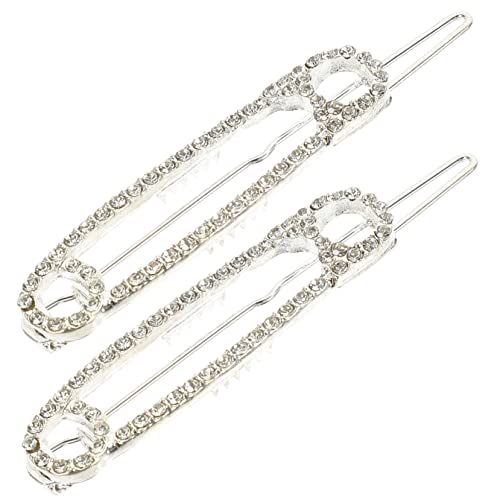 HAMPPLIES 2 Stück Sicherheitsnadel Haarklammern aus Langlebigem Legierungs Material Leicht und Stabil Modische Haarschmuck Accessoires für Frauen Passend zu Verschiedenen Haarfarben und von HAMPPLIES