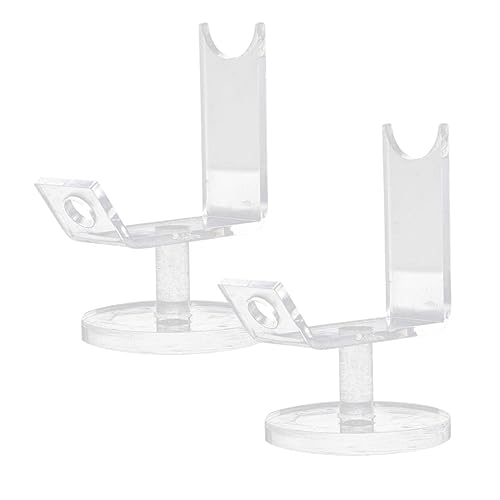 HAMPPLIES 2 Stück Teiliges Acryl Display Ständer Tattoos Maschinen Halter Transparent Stabiles Tattoos Pen Rack und Augenbrauen Maschine Ständer für Beauty Salon und Heimdekoration von HAMPPLIES