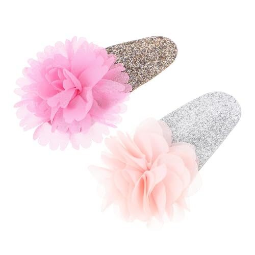 HAMPPLIES 2 Stück Teiliges Haarschmuck Mädchen Rosa Flamingo Haarklammern Modische Haarnadeln Glitzerndes Design Geeignet für Alltag Geburtstag und Festlichkeiten von HAMPPLIES