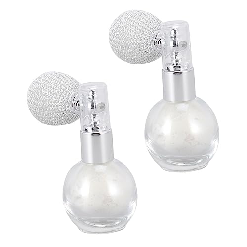 HAMPPLIES 2 Stück Teiliges Highlighter Glitzer Spray Leichter Körper Haarkosmetik sprüher mit Schimmerndem Puder für Club Party Hochzeit Vielseitiger Makeup glanz für Haut und Augenlider von HAMPPLIES