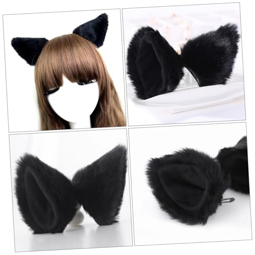 HAMPPLIES 2 Stück Teiliges Katzenohren Haarklammern aus Pflegeleichtem Material Süßer Party haarclip mit Fester Fixierung für Cosplay Halloween und Junge Mädchen Modisches HAMPPLIES 2 Stück Teiliges Katzenohren Haarklammern aus Pflegeleichtem Material Süßer Party haarclip mit Fester Fixierung für Cosplay Halloween und Junge Mädchen Modisches von HAMPPLIES