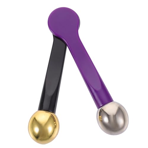 HAMPPLIES 2 Stück Teiliges Kompaktes Augencreme applikator Doppeltem Massageende Tragbarer Leichter Augenmassage löffel zur Effektiven Augencreme auftragung Hautabsorption für Reisen und von HAMPPLIES