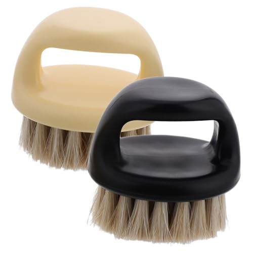 HAMPPLIES 2 Stück Teiliges Nagelbürsten mit Griff Weiche Borsten Effektive von Nagelrillen Tragbar und Leicht Vielseitig für Maniküre und Pediküre Geeignet für Männer und Frauen von HAMPPLIES