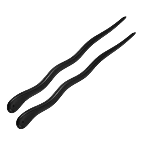 HAMPPLIES 2 Stück Teiliges Retro Haarschmuck aus Natürlichem Glatte Handgefertigte Haarnadeln für Damen und Mädchen Dekorative Chignon Haarstäbchen für Haarstyling und Festen von HAMPPLIES