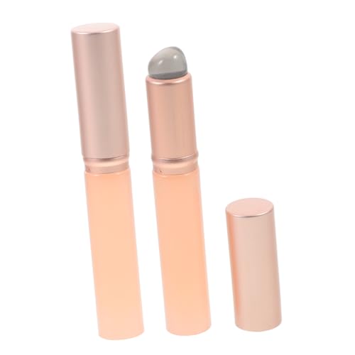HAMPPLIES 2 Stück Teiliges Silikon Lippenpinsel mit Abnehmbarem Deckel Wiederverwendbarer Lipgloss Tragbares Make Up Werkzeug für Lippenstift und Lidschatten für Reisen und Professionelle von HAMPPLIES