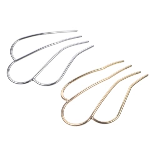 HAMPPLIES 2 Stück Vintage Metall haarnadeln Königs kronen Design Haargabeln Langlebige Haarstäbe für Damen Geeignet für Alltag Party Hochzeit und Elegante Frisuren von HAMPPLIES