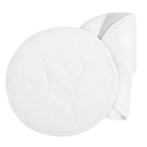 HAMPPLIES 2 Stück Wiederverwendbare Doppellagige Dicke Gesichts Handtücher für Heiße und Kalte Kompressen Feuchtigkeitsspendend Weich Hautfreundlich zur Gesichtspflege für Frauen von HAMPPLIES