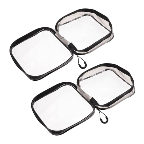 HAMPPLIES 2 Stück wasserdichte Kosmetiktasche Handliche Kulturbeutel Tragbar Reise Make Up Tasche Praktisch Strapazierfähig Kompakt für Damen Frauen Toilettenartikel Organizer von HAMPPLIES