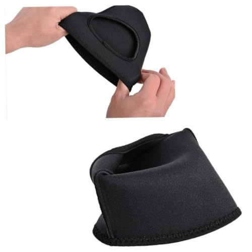 HAMPPLIES 2 Stück wasserdichte Winddichte Fahrrad Schuhüberzieher Verstellbar rutschfest Atmungsaktiv Überschuhe für Rennrad und MTB Schutz vor Wind und Kälte Beim Radfahren Unisex Schwarz von HAMPPLIES