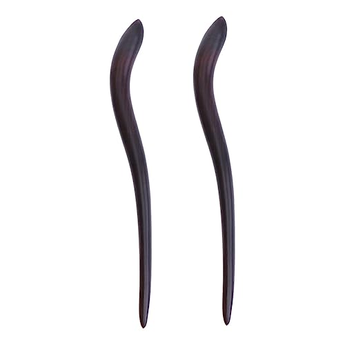 HAMPPLIES 2 Stücke Teiliges Vintage Haarschmuck aus Handgefertigtem Schwarzem Antike Haarstäbe für Hochsteckfrisuren Langlebige Chinesische Haarnadeln Stilvoller Retro Look für Damen von HAMPPLIES
