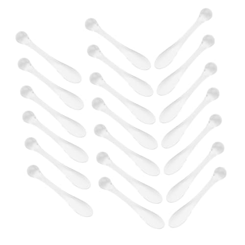 HAMPPLIES 20 Stück Gesichtsmassage Löffel aus Robustem Cremespatel und Augenmassagegerät zur Verbesserung der für Gesichtscremes und Augenpflege von HAMPPLIES