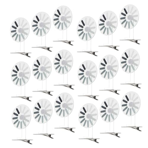HAMPPLIES 20 Stück Kreative Haarspangen Neuartige Haarspangen Krokodilklemmen Für Damen Für Damen Lustige Lade Haarnadeln Lustige Windrad Transparentes von HAMPPLIES