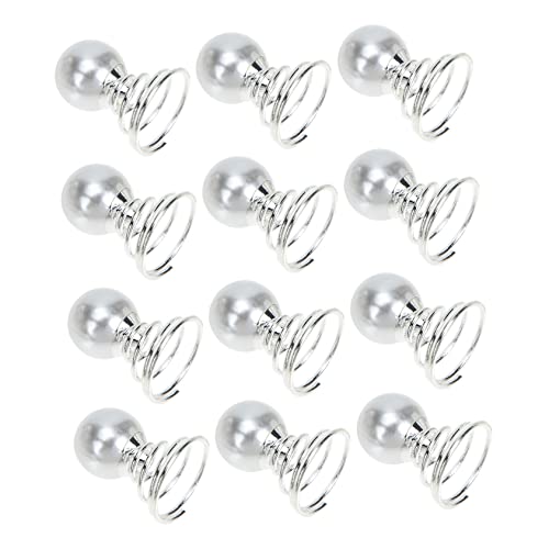 HAMPPLIES 20 Stück Perlenwirbel Haarnadeln für Hochzeiten Brautschmuck Haaraccessoires Anpassbare Spirale Haarklammern für Frisuren und Kreative Hochzeitslooks von HAMPPLIES
