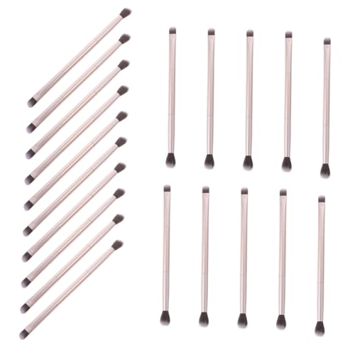 HAMPPLIES 20 Stück Teiliges Make Up Pinselset Doppelseitig Vielseitig Einsetzbar für Lidschatten und Nasenschattierung Sanfte Anwendung für Hauttypen Elegantem Roségold von HAMPPLIES