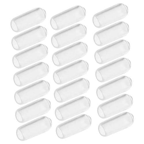 HAMPPLIES 200 Stück Stirnband Gummikappen Endkappen Flexibel Transparent Innendurchmesser Passend für Haarreifen DIY Zubehör Schutzkappen für Haarbänder Langlebig Rutschfest von HAMPPLIES